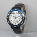 Montre automatique 5ATM en cuir bande or montres-bracelet pour hommes robe